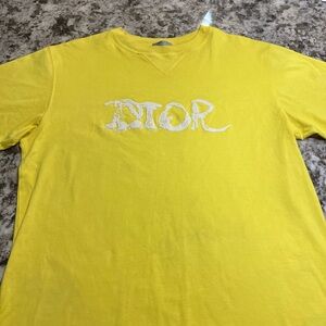 Authentic Christian Dior Yellow T-shirt